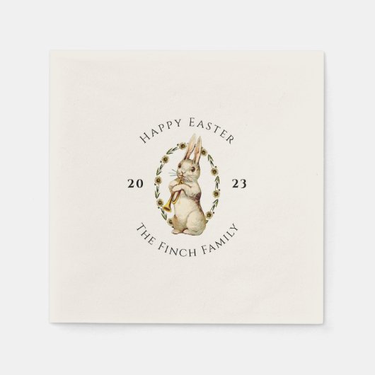 Serviette En Papier Bande de Marching Joyeux Pâques (Devant)