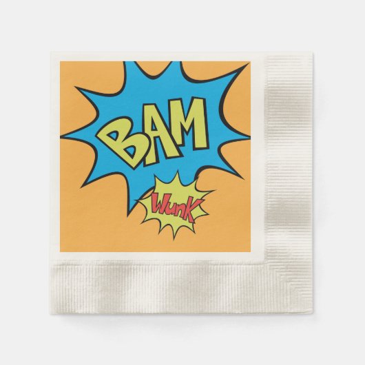 Serviette En Papier Bande dessinée Bam Balloon (Devant)
