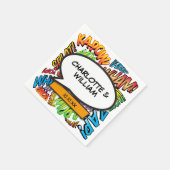 Serviette En Papier Bande dessinée Discours Bubble Moderne Fun (Coin)