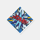 Serviette En Papier Bande dessinée rétro amusante ZOMG (Coin)