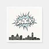 Serviette En Papier Bande dessinée Superhero 1er anniversaire (Devant)