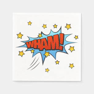 Serviette En Papier Bande dessinée WHAM !