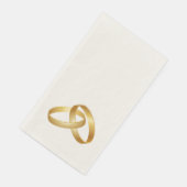 Serviette En Papier Bande Mariage Or Papier imprimé Napkin (Coin)