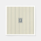 Serviette En Papier Bande monographique (Devant)