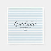 Serviette En Papier Bande Nautique graduée personnalisée (Devant)