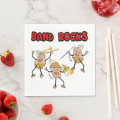 Serviette En Papier Bande Rocks (En situation)