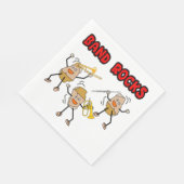 Serviette En Papier Bande Rocks (Coin)