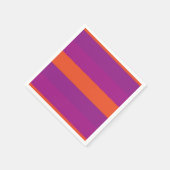 Serviette En Papier Bande violette et orange (Coin)