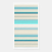 Serviette En Papier Bandes blanches d'aqua mignonnes (Devant)