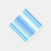 Serviette En Papier Bandes bleu ciel (Coin)