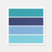 Serviette En Papier Bandes bleues (Devant)