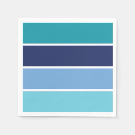 Serviette En Papier Bandes bleues (Devant)