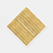 Serviette En Papier Bandes brillantes d'or (Coin)