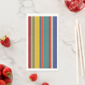 Serviette En Papier Bandes colorées (En situation)