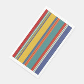 Serviette En Papier Bandes colorées (Coin)