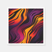 Serviette En Papier Bandes colorées (Devant)