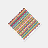 Serviette En Papier Bandes Colorées Plutôt (Coin)