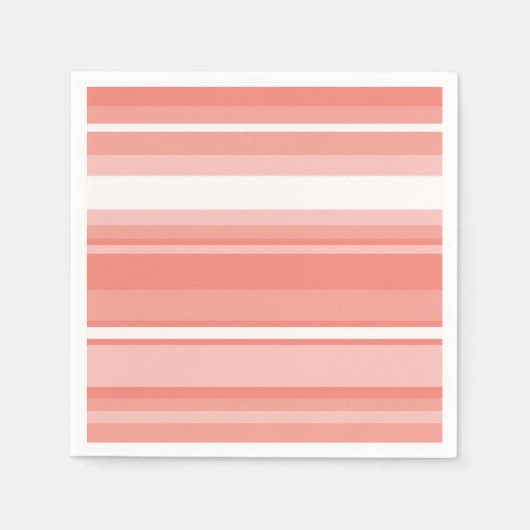 Serviette En Papier Bandes coralliennes (Devant)