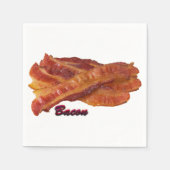 Serviette En Papier Bandes de Bacon (Devant)