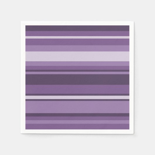 Serviette En Papier Bandes de lavande (Devant)