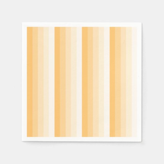 Serviette En Papier Bandes d'ombre jaune (Devant)