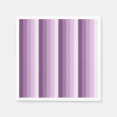 Serviette En Papier Bandes d'ombre prune violette (Devant)