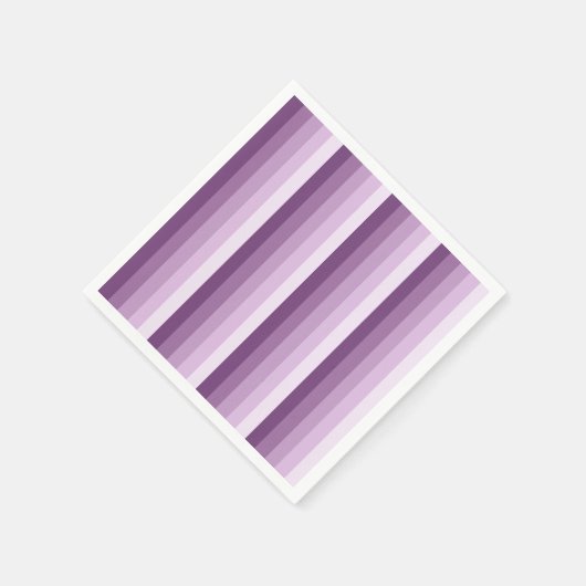 Serviette En Papier Bandes d'ombre prune violette (Coin)