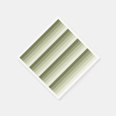 Serviette En Papier Bandes d'ombre vert olive (Coin)