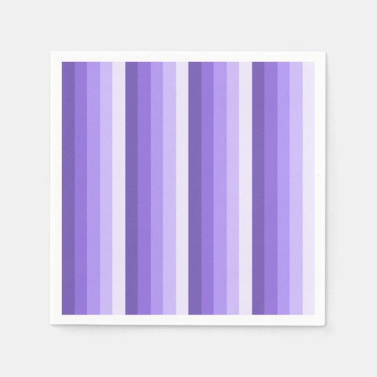 Serviette En Papier Bandes d'ombre violette (Devant)