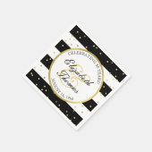 Serviette En Papier Bandes étincelantes | 50e anniversaire du Mariage (Coin)