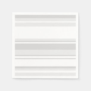 Serviette En Papier Bandes gris clair