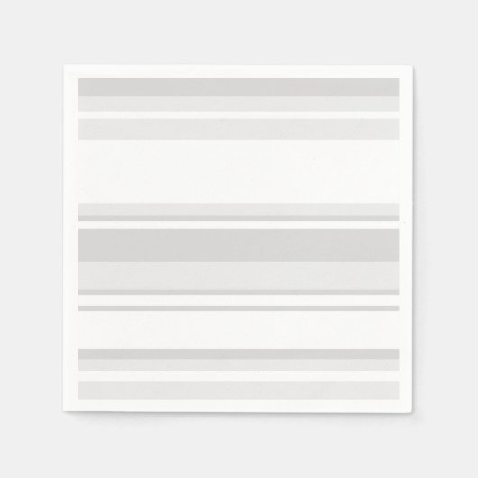 Serviette En Papier Bandes gris clair (Devant)