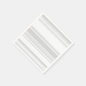 Serviette En Papier Bandes gris clair (Coin)