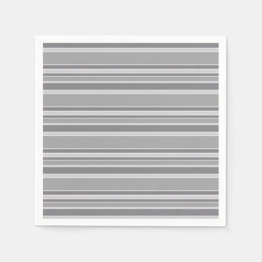 Serviette En Papier Bandes grises (Devant)