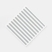 Serviette En Papier Bandes horizontales grises (Coin)