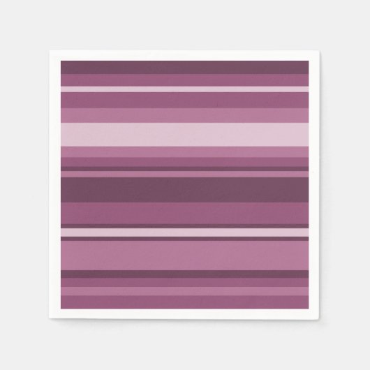 Serviette En Papier Bandes mauves (Devant)