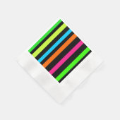 Serviette En Papier Bandes néon (Coin)