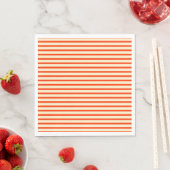 Serviette En Papier Bandes rouges et crème (En situation)