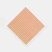 Serviette En Papier Bandes rouges et crème (Coin)