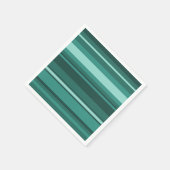 Serviette En Papier Bandes turquoises (Coin)