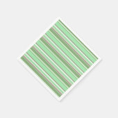 Serviette En Papier Bandes vert pâle (Coin)