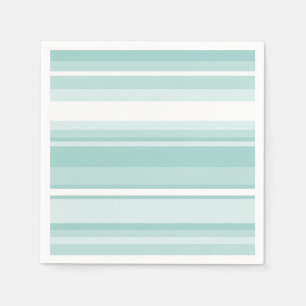 Serviette En Papier Bandes vertes à la menthe