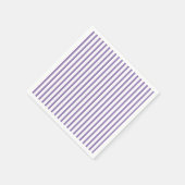 Serviette En Papier Bandes verticales minces Lavande striée (Coin)