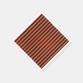 Serviette En Papier Bandes Verticales Rouge & Or Motif trié (Coin)