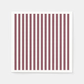 Serviette En Papier bandes verticales rouges simples (Devant)