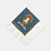Serviette En Papier Bannerman personnalisé Tartan Noël (Coin)