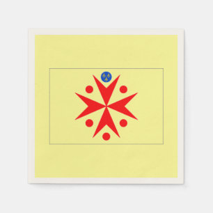 Serviette En Papier Bannière Grand-Duché de Toscane - jaune