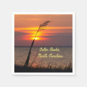 Serviette En Papier Banques extérieures Plage de Caroline du Nord Suns (Devant)