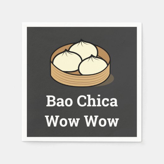Serviette En Papier Bao Chica Wow papier Napkin (Devant)