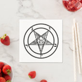Serviette En Papier Baphomet (En situation)